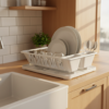 Set Escurridor De Platos Blanco 918