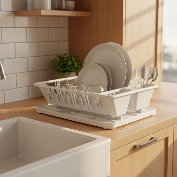 Set Escurridor De Platos Blanco 918