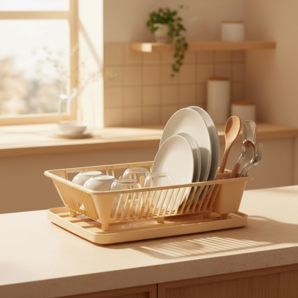 Set Escurridor De Platos Beige 917